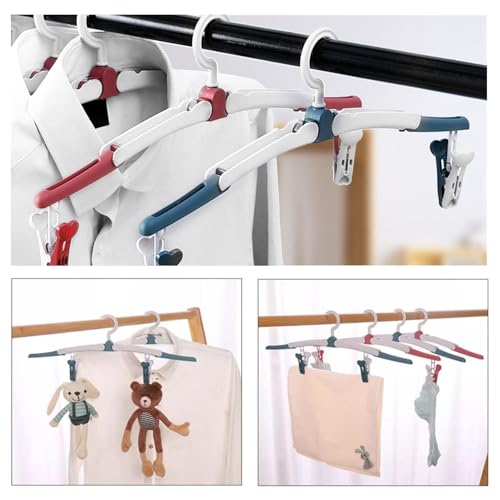 4 Stück Liebe Faltbare Kleiderbügel, Reise-Kleiderbügel Faltbar, Reise-Kleiderbügel Für Erwachsene, Tragbare Kleiderbügel, Wohnmobil-Auto-Kleiderbügel, Camping-Haken-Kleiderbügel