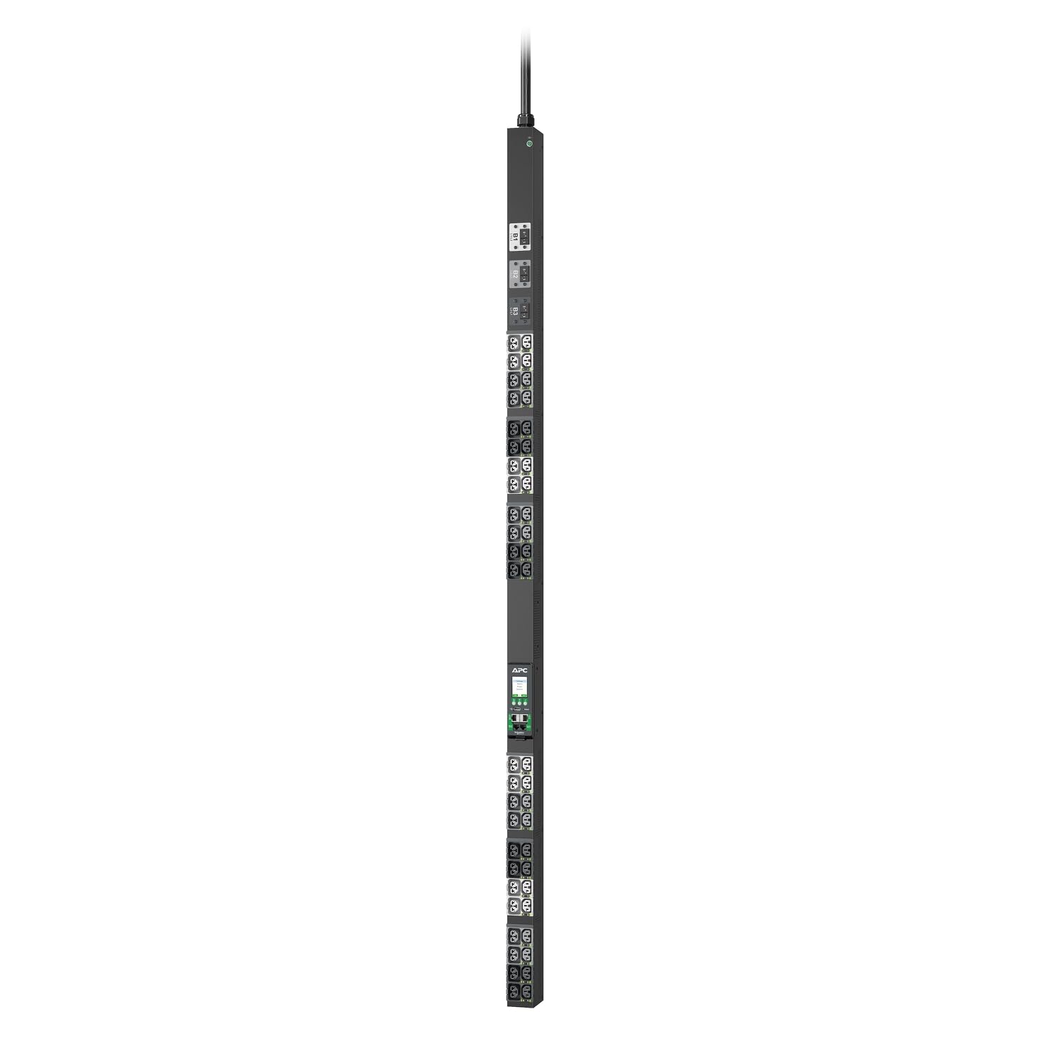 APC NetShelter Rack PDU Advanced, Switched Metered Outlet, 3Phase, 8.6kW, 208V 30A, 48 Outlets, L21-30P - Switched - NEMA L21-30P - 24 x IEC 60320 C13/C15, 24 x IEC 60320 C13/C15/C19/C21-208 V - 5.9