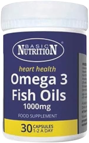 Basic Nutrition Omega 3 Fish Oils Capsules (1000mg,30 Pieces): Buy ...