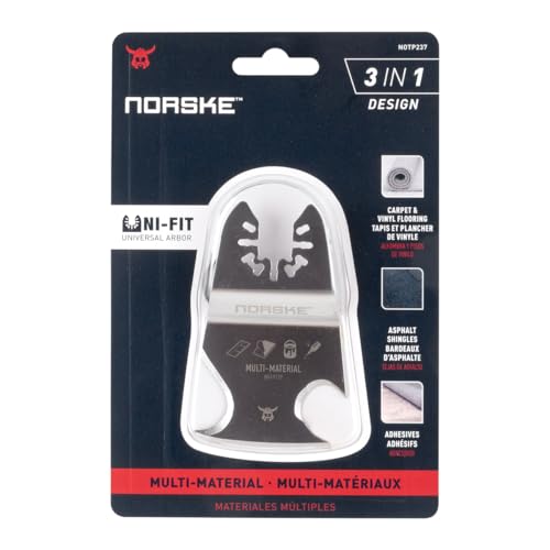 Norske Tools NOTP237 Oscillating Multi Tool Accessory Blade Universal Fit 3-in-1 Rigid Scraper & Knives by Norske - Used condition - Image 8