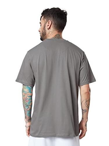 Image of The Souled Store| Official Naruto: Hero Mens and Boys T-Shirts|Half Sleeve|Relaxed fit Graphic Printed|100% Cotton Grey Color Men Relaxed Fit T-Shirts