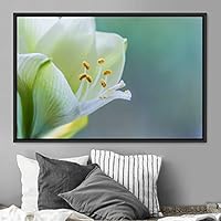 Framed Canvas Wall Art Bright Flowers Closeup Colorful Cool Floral Multicolor Petal Photography Realism Romantics - 16x24 inches