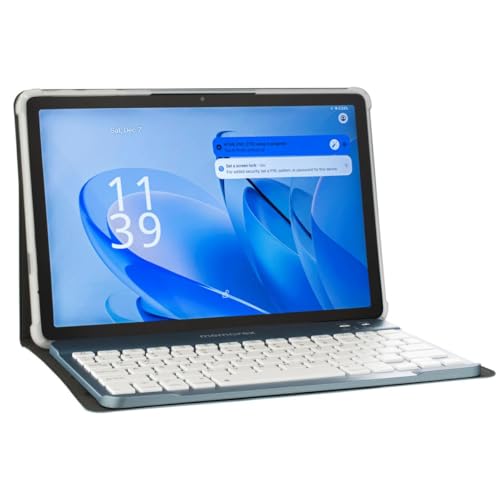 Memorex | 2-Pack 10.1” Android 14 Tablets with Keyboard & Case | MTAB10(L/K) | 128GB Storage | 4GB RAM | FHD IPS Display | Metal Body | Bluetooth Keyboard Bundle (Blue/Black)