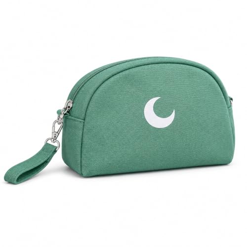 Small Zipper Makeup Bag - 6” x 8” Travel Cosmetic Pouch, Purse Organizer