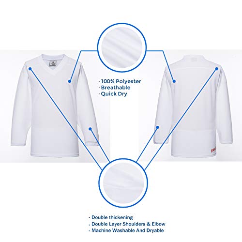 image for EALER H80 Series Blank Ice Hockey Practice Jersey for Men and Boy - Se