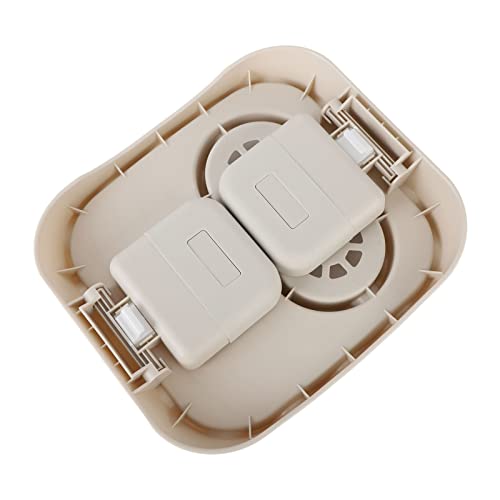 Asixxsix Hot Tub Table Tray, Adjustable Hot Tub Side Table with Nonslip Drink Cup Holder, Drain Holes Clamps to Side of Aboveground Bathtub Spa, Swimming Pool, Hot Tub Accessories (Beige Color) by Asixxsix - Used condition - Image 4