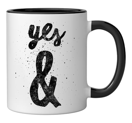 Taza de cerámica 11 onzas diseño improvisación miniatura 2