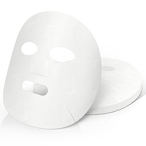 Teenitor 100 Pcs White Cosmetic Enlarged Cotton Facial Mask Sheet for Ladies