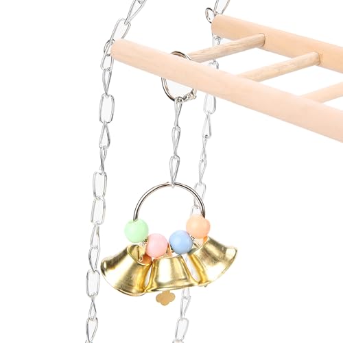 Fydun Animal de Estimação Pendurado Ponte Passos Escadas Escalada Balanço Dupla Camada Madeira Hamst