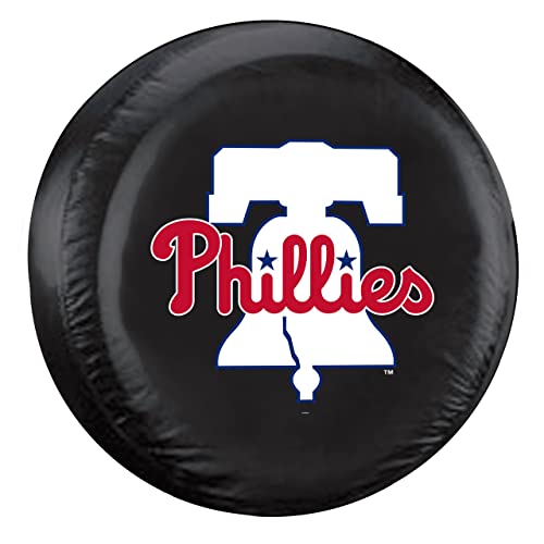 Fremont Die Philadelphia Phillies Tire Cover Large Black