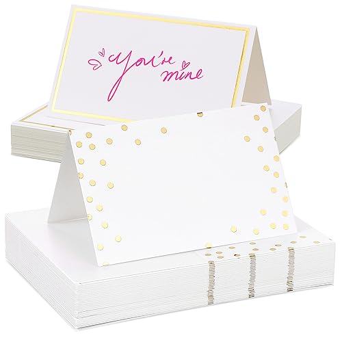 CLISPEED 100 Pezzi Cartellini Segnaposto per Matrimonio e Alta Facili da Usare Adatti per Buffet e Feste Resistente e Versatile