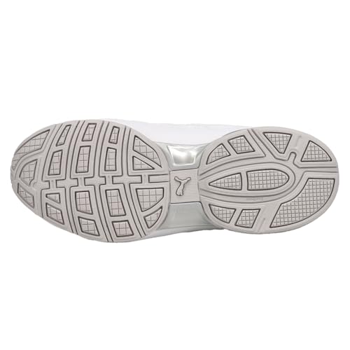 PUMA Women's RIAZE PROWL MOD SWIRL Sneaker, Puma White-Puma Silver, 9.5