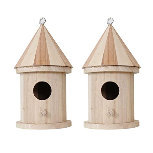 Stronrive 2 Stück Vogelhäuschen Aus, Vogelnest A Fenster Zum Selbermachen, Nistkasten Vogelhaus Für Draußen, Wetterfestes Vogelhaus Aus Für Garten, Fenster, Landhaus