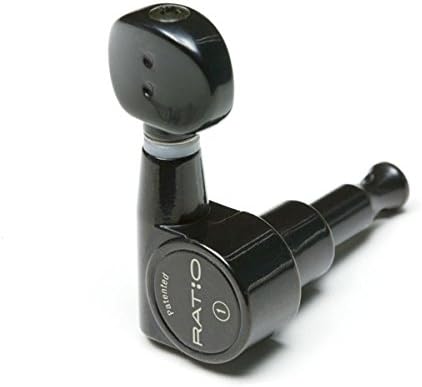 Graph Tech - Ratio Machine Heads - Electric Guitar 6 Inline Classic 2 Pin Black