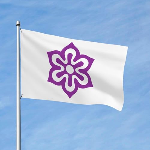 Emblem of Kyoto Prefecture3x5 ft Flag Indoor Outdoor Decoration Garden both Sided Banner