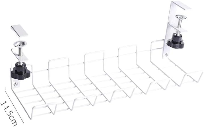 Management Tray Cesta De Alambre para Debajo De La Mesa, Estante De Almacenamiento para Escritorio, Bandeja De Gestión, Organizador De Cables Cable