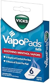 Vicks VapoPads VSP-19 Refill Pads, 6 count