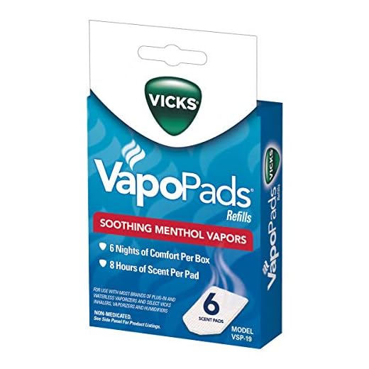 Vicks VapoPads, 6 Count - Soothing Menthol Vapor Pads for Vicks Humidifiers, Vaporizers, Waterless Vaporizers, and Plug-Ins, VSP-19