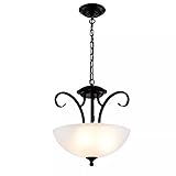 Glass Pendant Light Vintage...