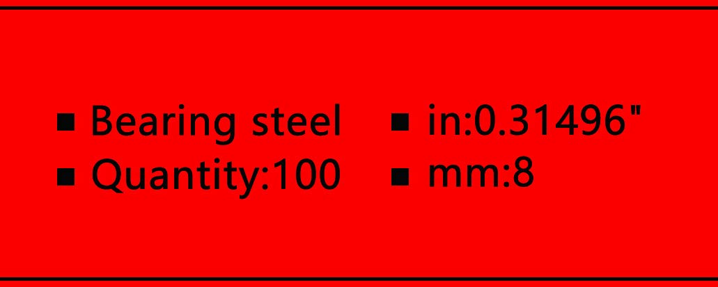 FKG 8mm Bearing Balls 100 Qty