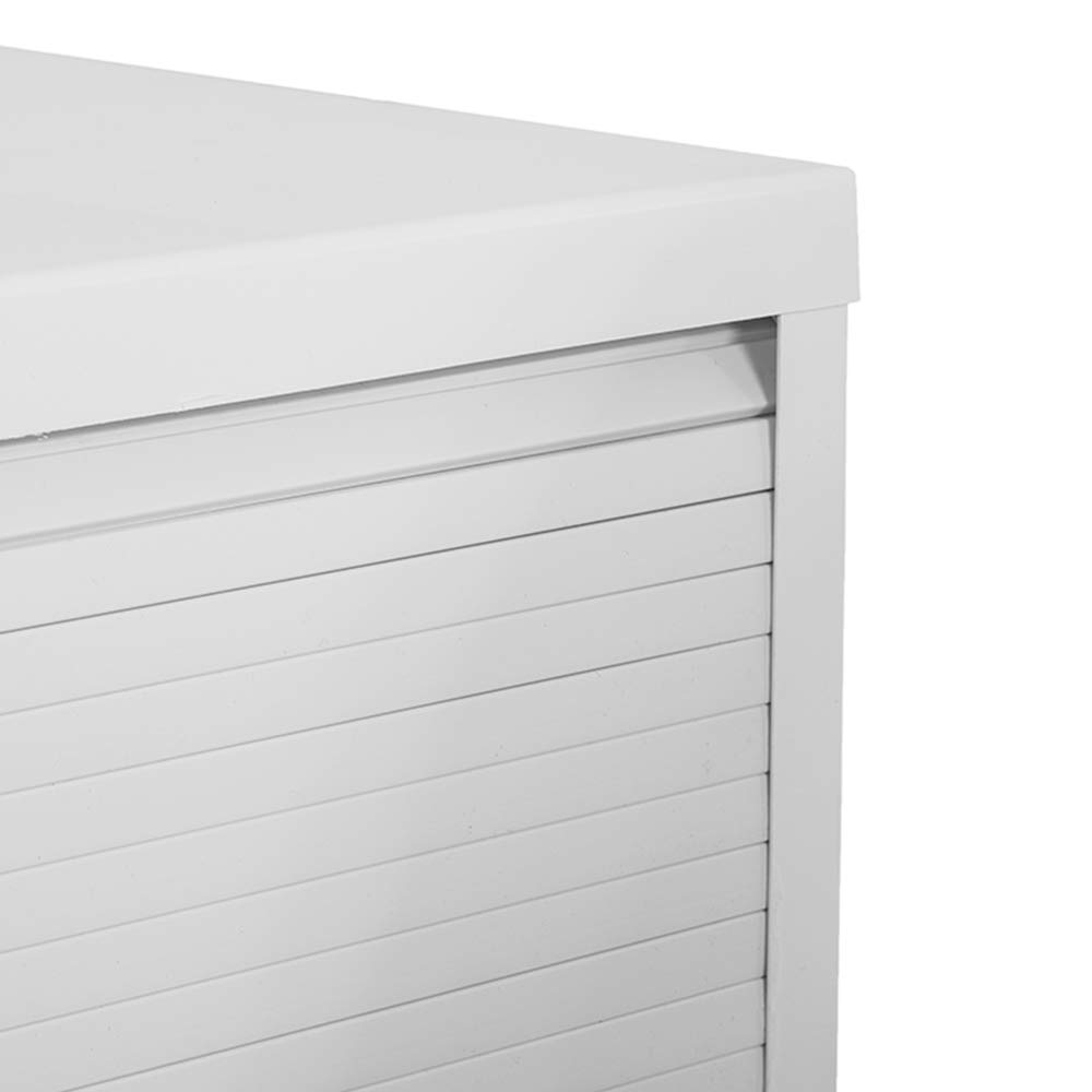 Inbagno Mobile Coprilavatrice In Resina, 65x68xH.90 cm, colore Bianco, con Serrandina Verticale, (Uso Interno/Esterno)