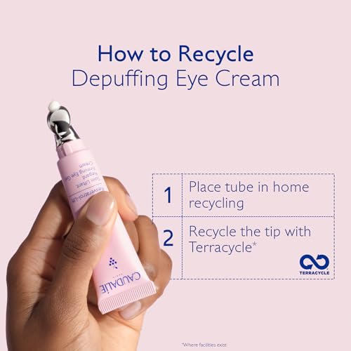 Caudalie Resveratrol-Lift Firming Eye Gel Cream 15 mL- Metal Tip with Vegan Collagen I and Hyaluronic Acid for visibly fresher firmer eyes