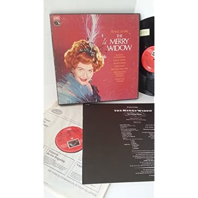 FRANZ LEHAR, ELISABETH SCHWARZKOPF, HANNY STEFFEK, NICOLAI GEDDA, JOSEF KNAPP, EBERHARD WAECHTER, PHILHARMONIA ORCHESTRA & CHORUS, LOVRO VON MATACIC the merry widow, 2 x lp boxset, libretto, SLS 823