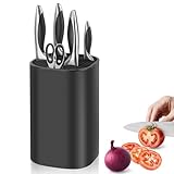 Messerblock ohne Messer, quadratischer Messerhalter, abnehmbarer Messerblockhalter, sichere Aufbewahrung, Koch, Schere, Hobel, Allzweck, Schälmesserhalter, Küchenmesser, Aufbewahrungsbox, Organizer