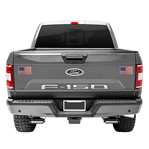 Cootack Us American Metal Flag Decal Sticker - Emblem Made From Aluminum Alloy - Perfect For Any Vehicle, Truck, Car, Motorcycle, Rv, Scooter, Or Suv 3.14” X 2” Set Of 2 #TOP3