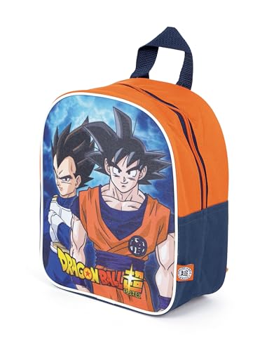 ARDITEX Mochila infantil de Dragon Ball - 24 cm - Color Naranja y Azul - Ideal para la guardería o el colegio