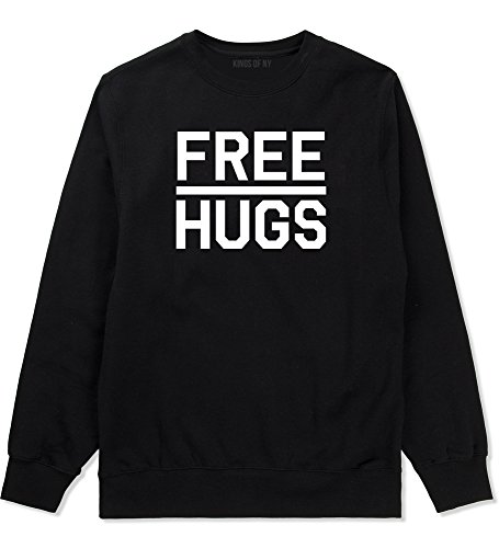 Kings Of NY Free Hugs Funny Mens Crewneck Sweatshirt