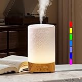 【Amazon.co.jp限定】Goldmax アロマディフューザー 加湿器 小型 超音波式 アロマかしつき 噴霧器 一台多役 卓上加湿器 静音 アロマ対応 7色LEDライト 省エネ Type-C給電式 大容量150ml 8時間連続稼働可能 空焚き自動停止防止 持ち運び便利 乾燥/花粉症対策 デスク 寝室 オフィス リビング 子供部屋 家庭用