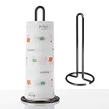 【Fácil de usar】Simplemente coloca el papel higiénico en la parte superior, sin taladrar, sin pegamento, sin necesidad de dañar la pared. Soporte para rollo de papel higiénico de pie de metal, sin tornillos, sin ventosa. Simplemente colócalo en el lugar adecuado.