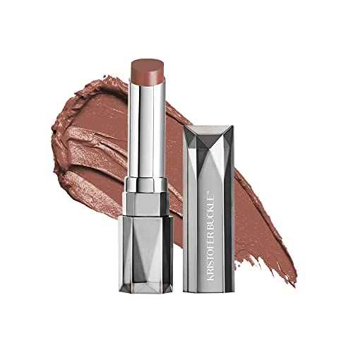 Kristofer Buckle Cashmere Slip® Longwear Lipstick, 0.11 oz. | Creamy, Richly Pigmented Lipstick That Delivers Bold Color for Up To 8 Hours | Tender