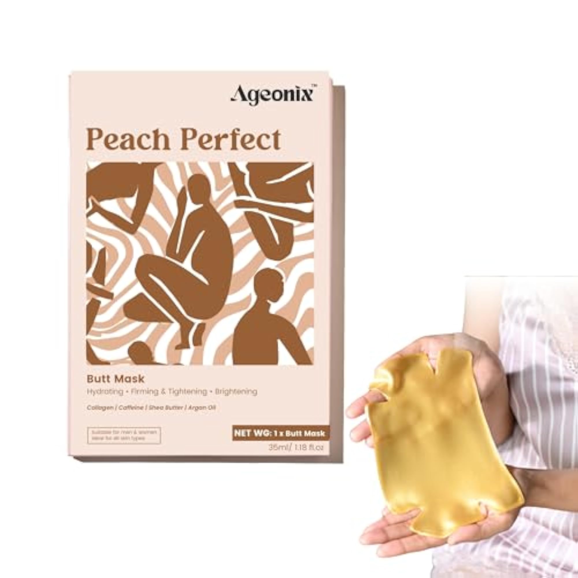 Peach Perfect Hydrating Butt Sheet Mask for Men and Women