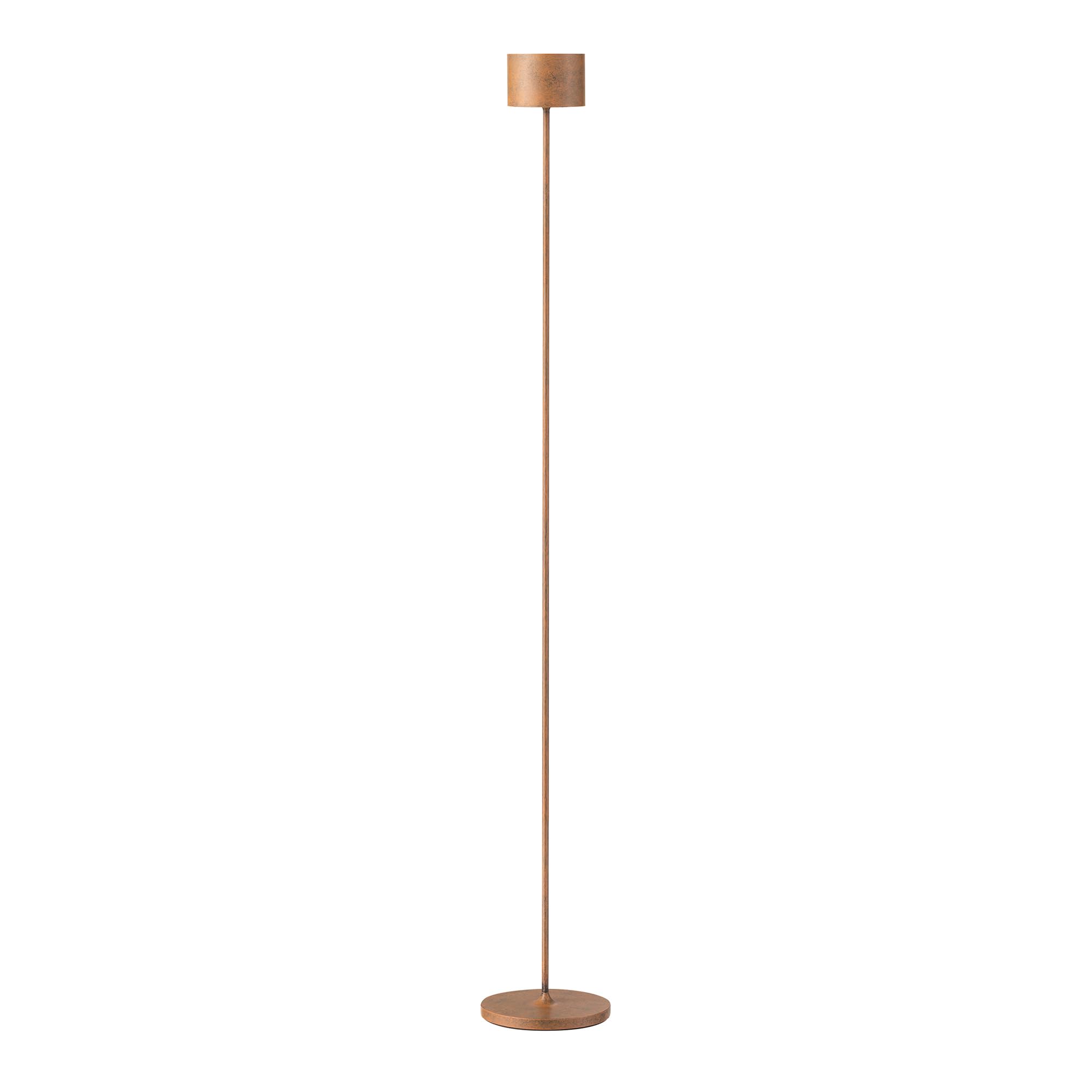 blomus | Mobile LED-Stehleuchte | FAROL FLOOR | Dimmbar | Akku-betriebene Stehlampe | Kabellos | Farbe Rusty Look