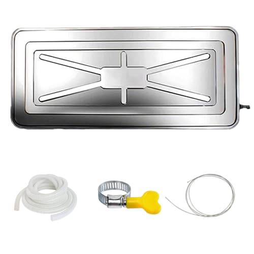 ZTYGXMB Air Conditioner Drip Tray Condensate Drain Pan, Stainless Steel