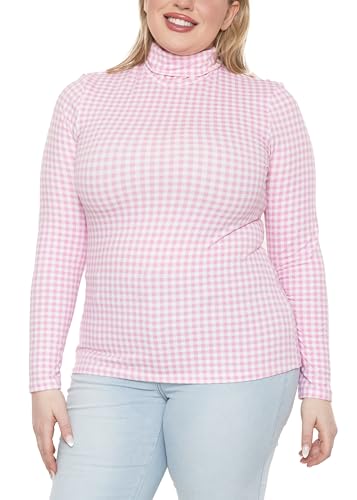 Image of Womens Turtle Neck | Long Sleeve and Sleeveless Top | Plus Size XL-7X | Tops Women White Turtleneck Women