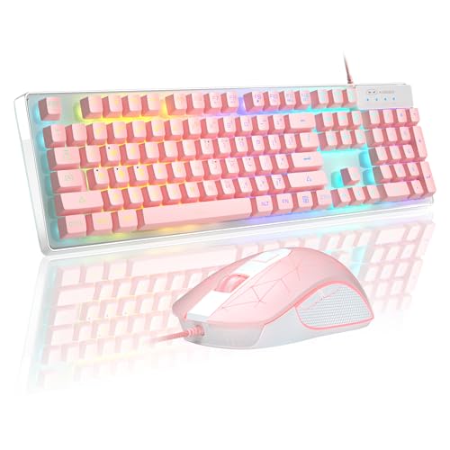 ゲーミングキーボードとマウスのコンボ、K1 RGB...