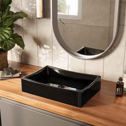 Cuba Pia para Banheiro Retangular Dalla Preta