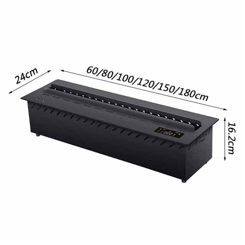 Kominek 3D, kominek elektryczny do zabudowy, kominek elektryczny z ekranem dotykowym LCD, pilot zdalnego sterowania i timer, kominki dekoracyjne (średni)