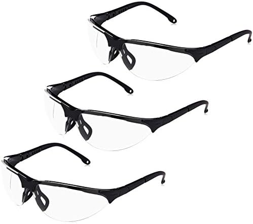 Amazon Basics Anti-Fog Shooting Safety Glasses Eye Protection, Clear Lens, 3-Count