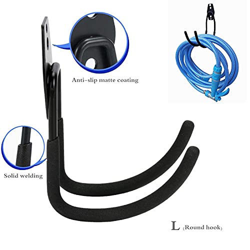 Garage Hooks, 4 Pack Heavy Duty Garage Storage Hooks Steel Tool Hangers For Garden Tools, Ladders, Bikes, Bulky Items #TOP2