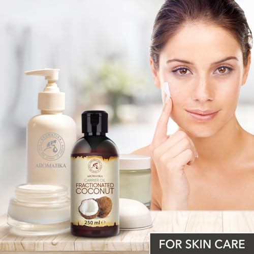 Miniatura 8 de Aceite De Coco Fraccionado 250ml - 100 Puros Y Aceites De Coco Naturales - Aceite Base - Inodoro - Tratamiento Facial Intensivo - Cuidado Del Cuerpo - Piel - Cabello - Aceite De Masaje