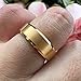 TUTISS 6mm Gold Tungsten Rings for Men Women Couple Fashion Jewelry Engagement Wedding Bands Matte Beveled Edges I Love You Engraved Size 8