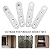 LIFKOME 10pcs 360° Rotating Stainless Steel Hidden Door Hinges Cabinet Furniture Pivot Hinges Medium Size Sturdy Industrial Hardware