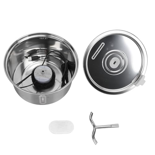 Fuente de agua para gatos de acero inoxidable 3.2L miniatura 2