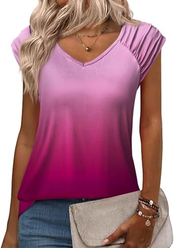 Tenues d'été hauts pour femme débardeurs amples rose ombré xl look vacances