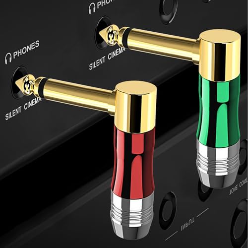 Conector de audio 6.35mm TS Mono ángulo 90°, 3 unidades miniatura 2
