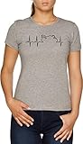 100% Baumwolle Motorrad Leben Linie Damen T-Shirt Grau